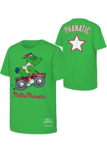 Phillie Phanatic Philadelphia Phillies Youth Kelly Green Phanatic Ride Player Tee