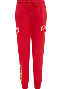 Pro Standard Atlanta Hawks Womens Classic Chenille Red Sweatpants