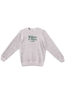 Summit Sportswear William & Mary Tribe Womens Grey Nantucket Script Crew Sweatshirt