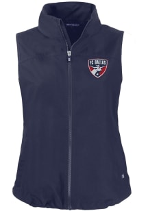 Cutter and Buck FC Dallas Womens Navy Blue Charter Vest