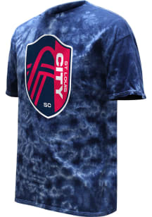 St Louis City SC Navy Blue Color Wash Logo Short Sleeve Fashion T Shirt