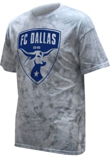 FC Dallas White White Out Color Wash Logo Short Sleeve Fashion T Shirt