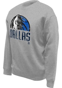 Dallas Mavericks Mens Grey Hometown Long Sleeve Crew Sweatshirt