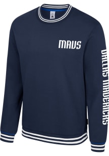 Dallas Mavericks Mens Navy Blue Half-Time Long Sleeve Fashion Sweatshirt