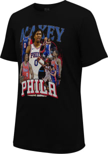 Tyrese Maxey Philadelphia 76ers Black Player Crossroads Short Sleeve Fashion Player T Shirt