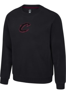 Cleveland Cavaliers Mens Black Club Level Long Sleeve Fashion Sweatshirt