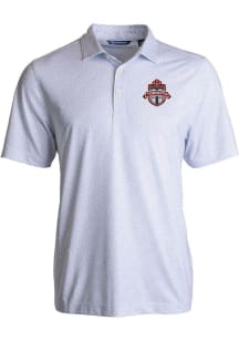 Cutter and Buck Toronto FC Mens White Pike Pebble Short Sleeve Polo
