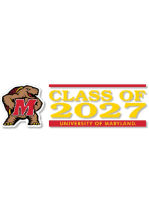 Maryland Terrapins 6x2 Class of 2027 Auto Decal - Red
