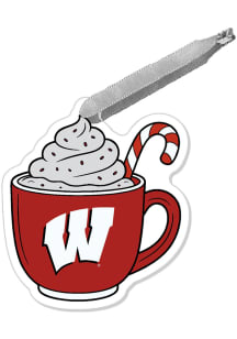Wisconsin Badgers Mug with Cocoa Ornament - Red