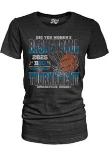 Blue 84 Big Ten Womens Black 2026 Big Ten Basketball Tournament Short Sleeve T-Shirt