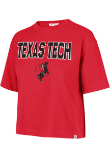 47 Texas Tech Red Raiders Womens Red First Rank City Short Sleeve T-Shirt