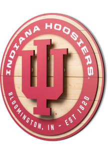 Indiana Hoosiers 3D Sign - Crimson