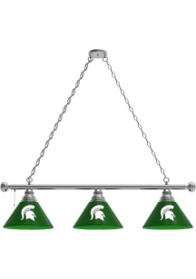 Michigan State Spartans 3 Shade Silver Billiard Lamp