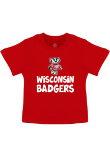Wisconsin Badgers Boys Red Team Graphic Short Sleeve T-Shirt