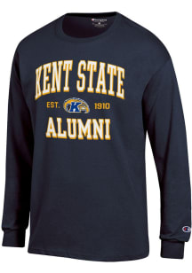 Champion Kent State Golden Flashes Navy Blue Est Date Alumni Jersey Long Sleeve T Shirt