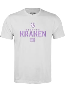 Levelwear Seattle Kraken Youth White Richmond Jr Carve Short Sleeve T-Shirt