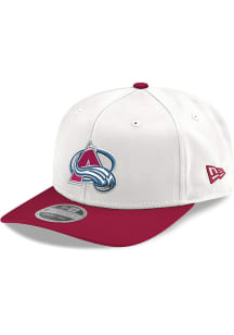 New Era Colorado Avalanche Team Primary Logo 9SEVENTY Stretch Snap Adjustable Hat - White