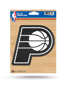 Indiana Pacers Carbon Vinyl Die Cut Auto Decal - Gold