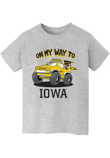 Vive La Fete Iowa Hawkeyes Youth Grey On My Way Short Sleeve T-Shirt