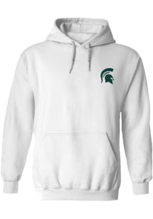 Vive La Fete Michigan State Spartans Womens White Impressions Hooded Sweatshirt