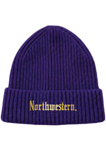 Under Armour Northwestern Wildcats Purple Contrast Knit Beanie Mens Knit Hat