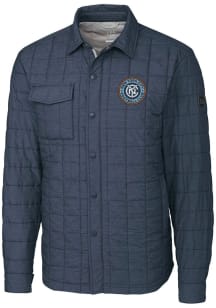 Cutter and Buck New York City FC Mens Anthracite Rainier PrimaLoft Outerwear Lined Jacket