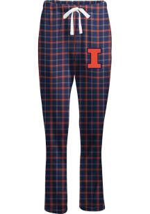 Illinois Fighting Illini Womens Navy Blue Hailey Loungewear Sleep Pants