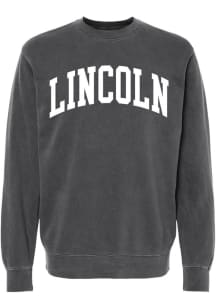 Summit Sportswear Lincoln Mens Black Wordmark Long Sleeve Crew Sweatshirt