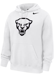 Nike Pitt Panthers Mens White Club Fleece Long Sleeve Hoodie