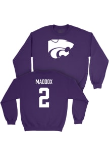 Adrian Maddox K-State Wildcats Mens Purple NIL Legacy Player Crew