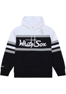 Mitchell and Ness Chicago White Sox Mens Black Head Coach Fashion Hood