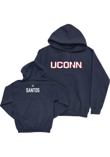 Isabelle Santos UConn Huskies Mens Navy Blue NIL Sideline Player Hood
