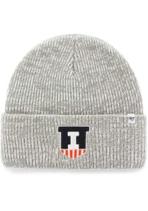 47 Illinois Fighting Illini Charcoal Brain Freeze Mens Knit Hat