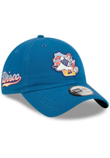 New Era Milwaukee Brewers Blue Side Patch City Connect Casual Classic Womens Adjustable Hat