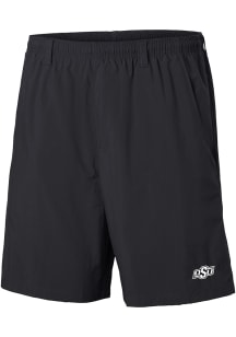 Columbia Oklahoma State Cowboys Mens Black Heat Seal Backcast Shorts