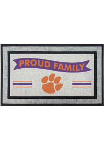 Clemson Tigers Proud Family 18x30 Door Mat