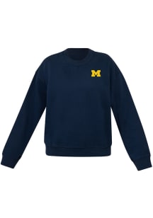 Lululemon Michigan Wolverines Womens Navy Blue Steady State Crew Sweatshirt