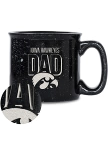 Iowa Hawkeyes Dad 12oz Campfire Ceramic Mug - Black