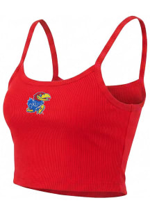 Kansas Jayhawks Womens Crimson Cami Tank Top