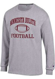 Champion UMD Bulldogs Grey Football Football Jersey Long Sleeve T Shirt