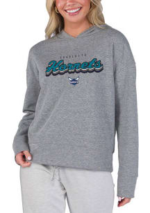 Concepts Sport Charlotte Hornets Womens Charcoal Mainstream Hooded Sweatshirt