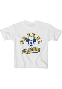 Blue 84 Drexel Dragons Youth White Mickey Short Sleeve T-Shirt