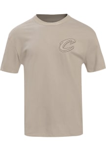Pro Standard Cleveland Cavaliers Brown Neutral Mash Up Short Sleeve T Shirt