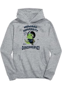 Vive La Fete Howard Bison Youth Grey Dino-Riffic Long Sleeve Hoodie