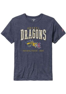 Drexel Dragons Navy Blue Victory Falls Puff Arch Mascot Short Sleeve Fashion T Shirt