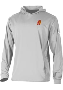 Columbia USC Trojans Mens Grey Heat Seal Long Drive Long Sleeve Hoodie