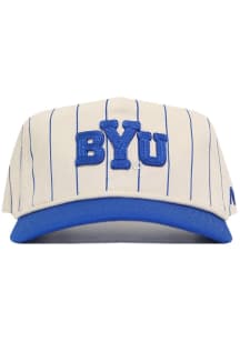 No Rivals BYU Cougars Pinstripe Rope Adjustable Hat - Ivory