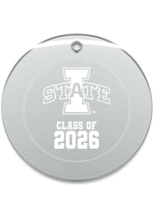 Iowa State Cyclones Class of 2026 Round Ornament - White