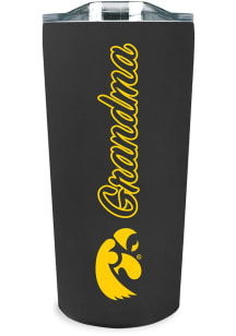 Iowa Hawkeyes 18oz Grandma Soft Touch Stainless Steel Tumbler - Black