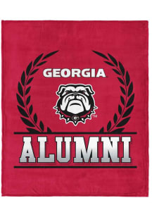 Georgia Bulldogs Alumni Silk Touch Fleece Blanket - Red